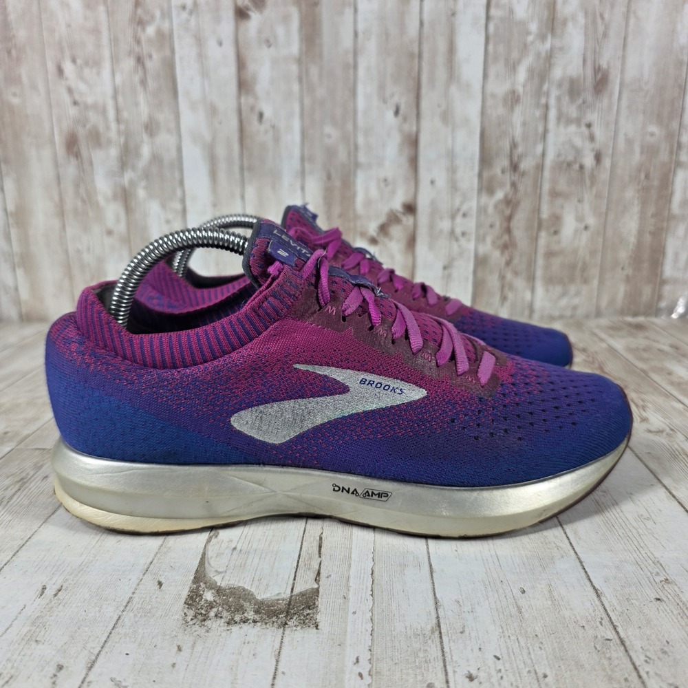 Brooks Levitate 2 Womens Running Shoes Purple Blue DNA AMP 1202791B529 Size‎ 9